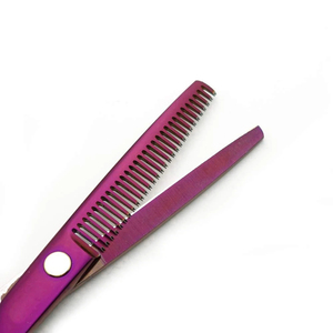 Ciseaux à effiler professionnels en acier inoxydable de qualité supérieure, pointe affûtée, lame droite, outil de coupe de cheveux, outil de beauté fait main - Product Image 5