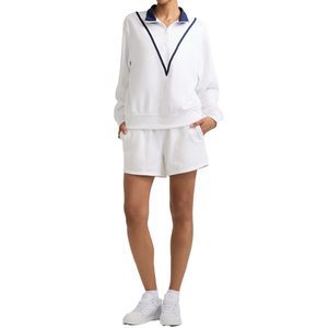 Sudadera Personalizable Premium de Peso Medio con Cuello Alto y Cierre de 1/4 para Mujer, Mezcla de Algodón, Estilo Casual y Relajado para Invierno - Product Image 6