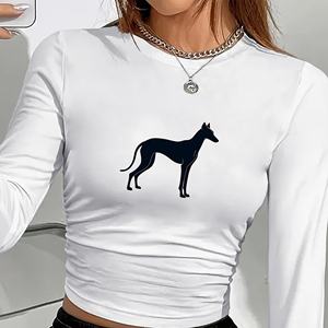 เสื้อแขนยาวผู้หญิงลายทางแฟชั่น Greyhounds - Product Image 3