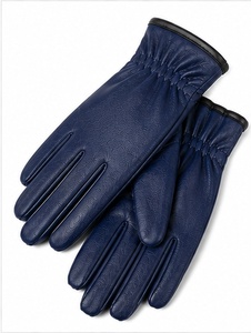 Genuine Leather Fashion <b>Gloves</b> for <b>Men</b> <b>Winter</b> Warm Cashmere Fleece Lined Touchscreen <b>Gloves</b> Fashion Texting <b>Gloves</b> Wholesale - Product Image 2