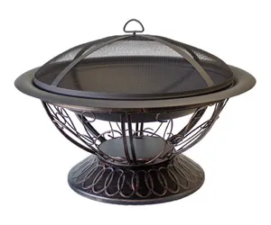 Brasero Portátil de Acero Inoxidable para Acampar y Uso en Exteriores, Calentador de Patio Hecho a Mano para Leña - Product Image 1