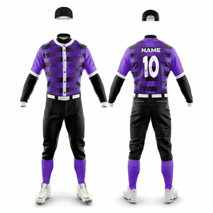 Custom Jersey Youth and Adults Sizes Wholesale Uniform Factory Price Team Wear Players Uniform <b>Baseball</b> Softball Uniform Suit - Product Image 4