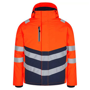 Vestes de travail industrielles personnalisées haute visibilité pour la construction, vêtements de travail routiers d'hiver, uniforme de travail haute visibilité, veste de sécurité avec bande réfléchissante - Product Image 1