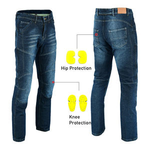 Pantalones de Motocicleta Personalizados con Protección CE, Resistentes al Viento, Talla Grande, de Cuero, Acolchados, para Motocross, Turismo y Carreras - Product Image 2