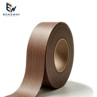 Bande de bordure en PVC brun effet bois chêne foncé, ruban adhésif pour meubles de cuisine, bureaux et garnitures