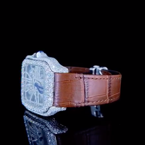 Reloj Unisex con Incrustaciones de Moissanita, con Fecha Automática, de Alta Calidad, con Diamantes Incoloros, al Mejor Precio al por Mayor - Product Image 2