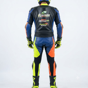 Combinaison de course Zonda Premium pour homme, 1 pièce, en cuir de vache véritable/cuir de kangourou, style MotoCP, combinaison de course sur circuit, niveau de protection 2 - Product Image 2