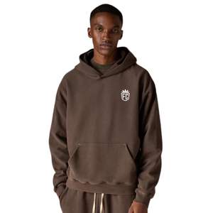 Sweat à capuche côtelé épais délavé marron, pull à manches longues en coton doux tricoté, coupe décontractée confortable pour homme, qualité supérieure - Product Image 6