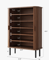 Meuble à chaussures en bois massif sur mesure pour entrée, salon, appartement, entrepôt et usage domestique – Design moderne, rangement facile