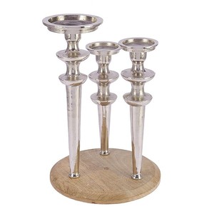 Candlestick Metal <b>Candle</b> Holder for Lighting and Home Decoration Set Stylish Antique Finish Decorative <b>Candle</b> Jar Holder - Product Image 4
