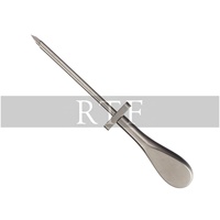 Cannule trocar vétérinaire fine brute (Argent Or) en acier inoxydable, instrument chirurgical pour l'élevage de moutons/chèvres/bovins, différentes tailles