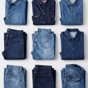 Tissu en denim de coton épais bleu indigo, matériau denim tissé pour vestes en jean, sacs, chaussures, chemises décontractées, vêtements, vente en gros en rouleau - Product Image 3