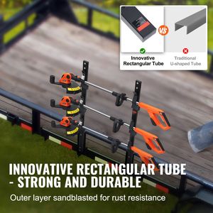 Supporto da parete per attrezzi da giardino a 3 posti con serratura a combinazione in lega di zinco, per decespugliatori e attrezzi da taglio, montaggio su rimorchio - Product Image 6