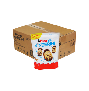 Biscuits au lait et au cacao Kinderr Kinderini 10x250g. Ingrédients : farine de blé, sucre, beurre, lait écrémé en poudre. - Product Image 1