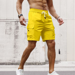 Factory Custom Summer Fitness Shorts for Men Elastic Waist Cargo Pattern Sportswear for Cycling - Product Image 6