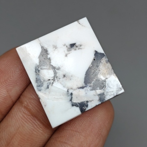 Cabujón de Búfalo Blanco en Forma de Pera para Joyería, 25x23x4 mm. 25 Unidades. E1249 - Product Image 4