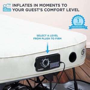 <b>EZ</b>-<b>Bed</b> Air Mattress with Frame and Rolling Case, Self Inflating Air <b>Bed</b> with Auto Shut-Off - Product Image 4