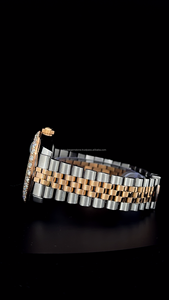 Nouvelle Montre Unisexe de Qualité Supérieure, Luxe Original Personnalisé, Style Hip Hop, Lunette en Diamant Moissanite, Analogique en Acier Inoxydable - Product Image 4