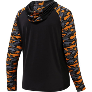 Chemise de pêche respirante pour homme, taille plus, manches longues, à capuche, séchage rapide, haut de sport d'extérieur - Product Image 4