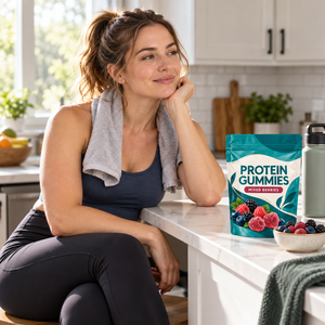 Gummies protéinés personnalisés OEM ODM sous marque privée, saveur baies mélangées, nutrition sportive - Product Image 3