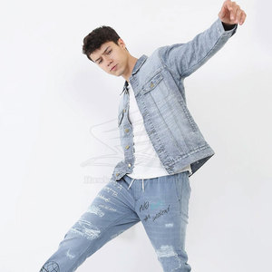 Nouvelle Arrivée Veste en Jean Homme Hiver 100% Coton Respirant Style Urbain Logo Avant – Grande Vente - Product Image 5