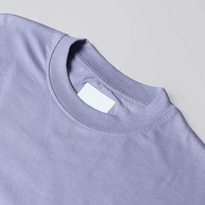 Camiseta de Manga Corta para Hombre, Cuello Redondo, Corte Regular, Informal, Tejida, 100% Algodón, Color Sólido, Jersey Liso - Product Image 5