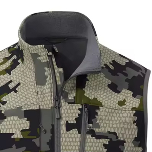 Gilet matelassé sans manches coupe-vent et imperméable à imprimé numérique camouflage, idéal pour le tir, la randonnée et la chasse – Nouvelle collection très demandée - Product Image 6