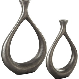 Stainless Steel Tabletop <b>Vases</b> Minimalist Design Rust Resistant for Housewarming Decor Set - Product Image 5