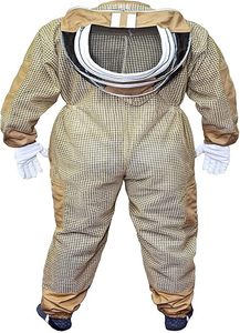 3-Layer Ultra Ventilated <b>Bee</b> <b>Suit</b> for Men & Women – Premium Beekeeping <b>Suit</b> with <b>Bee</b> Gloves & Two Detachable Beekeeping Veils - Product Image 4