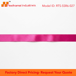 Ruban en satin magenta simple face 6 mm, 100 % polyester, résistant au rétrécissement, personnalisable, rouleau de 350 mètres, emballage de beauté, boutique, cadeau - Product Image 6