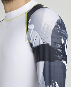 เสื้อรัดกล้ามเนื้อแขนยาวสำหรับออกกำลังกายผู้ชาย ยี่ห้อ Men Gym รุ่น Acid Wash ทนทาน เหมาะสำหรับการฝึกซ้อมและฟิตเนส ขายส่ง สีตามสั่ง แบบยูนิเซ็กส์ - Product Image 4
