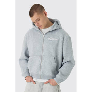 Sudaderas con Capucha Personalizadas de Invierno, Corte Regular, 100% Algodón, Transpirables, Resistentes al Viento, Ecológicas, con Cierre, al por Mayor, Tallas Grandes para Hombre - Product Image 1