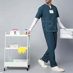 Wholesale Men Medical Scrub Uniform Healthcare Workwear Nursing <b>Suit</b> Hospital Doctor Clothing - Product Image 2