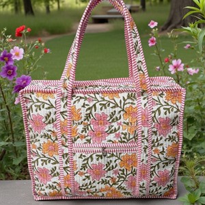 Nuevo Bolso Tote de Algodón con Diseño de Parches, Bolso Tote para Mujer, Lavable, Bolso Grande para Compras, Viajes y Equipaje - Product Image 5