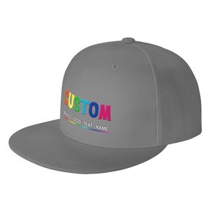 หมวกแก๊ปแบบ snapback 6 แผง ปักลายรุ้งสีเทาด้านหน้า ปรับขนาดได้ ใช้ได้ทั้งชายและหญิง ทำจากผ้าฝ้าย สไตล์ลำลอง - Product Image 2
