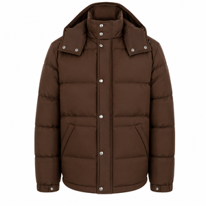 Chaqueta Acolchada con Capucha para Hombre, Diseño Personalizado, Teñido Liso, Relleno Acolchado, Transpirable, Impermeable, Venta al Por Mayor de Fábrica - Product Image 1