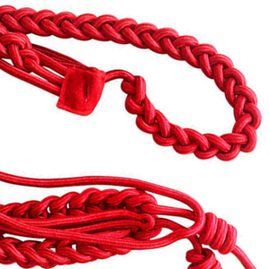 Wholesale Custom Aiguillettes Uniform Ceremonial Supplies Made of Bullion Wire Red Thread Silk Cotton Polyester for Sale - Product Image 5