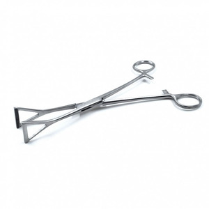 Pinzas de agarre pulmonar Duval de mandíbula triangular de 8 pulgadas, instrumentos quirúrgicos reutilizables de acero inoxidable para sujetar tejidos, 13 mm x 203 mm - Product Image 5