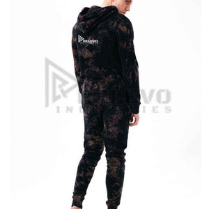 Survêtement décontracté à capuche pour homme, lavage acide, motifs entièrement personnalisables, séchage rapide, respirant, 100 % coton, haute qualité - Product Image 4