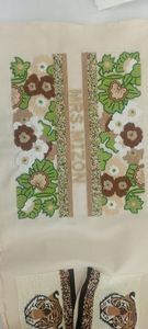 Grand fourre-tout ouvert de Bohème avec embellissements perlés et perles Poignées de style bambou Embrayage assorti Style tendance - Product Image 3