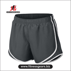 JUST FITNESS GEARS Shorts de course et de gym pour femmes, personnalisés, à séchage rapide, respirants, légers, en polyester, coupe ample, fabricant OEM - Product Image 4