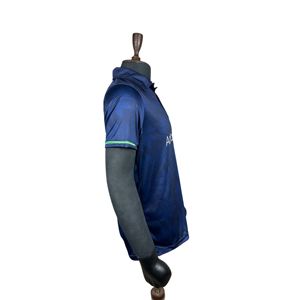 Camiseta Deportiva de Manga Corta para Hombre, Tejida, Estampada, con Logotipo Impreso Digitalmente, 100% Poliéster, de Secado Rápido, para Golf y Carreras - Product Image 3