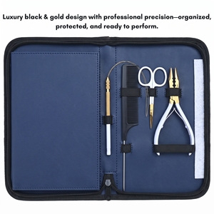 Advanced Stainless Steel Hair Extension Tools Set Micro Bead Crimping Pliers Keratin Bond <b>Cutter</b> Loop Hook Thread Scissors - Product Image 3