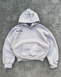 Ensemble de survêtement personnalisé pour homme, coupe évasée, 300-500 g/m², 100 % coton, molleton ample, sweat à capuche et pantalon de jogging surdimensionné pour homme - Product Image 2