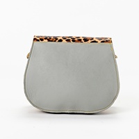 Bolso bandolera cruzado de cuero de vaca Vintage informal para mujer, gran capacidad, cremallera, patrón especial de moda para Otoño Invierno