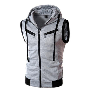 Sudadera con Capucha para Hombre, Otoño, Forro Polar, Bordado 3D, 100% Algodón, Color Sólido, Diseño con Bolsillos, Corte Regular - Product Image 1