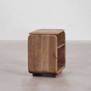 Mesita de noche rectangular Vandana Amber Texture 40x30 cm en madera Tinsley - Product Image 4