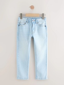 Jean décontracté pour homme en denim de coton écologique, coupe ample à jambe large, taille mi-haute, déchiré, avec stretch - Product Image 1