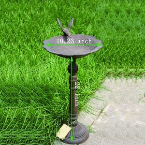 Bebedero para pájaros de metal con etiqueta privada para decoración de jardín exterior y actividades de bebederos para pájaros, comodidad diaria por la mañana - Product Image 2