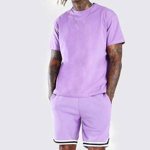 Conjunto de Camiseta y Pantalones Cortos de Verano para Hombre, de Algodón Jersey Transpirable de Alta Calidad, Corte Ajustado, para Gimnasio y Entrenamiento - Product Image 3